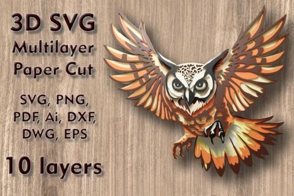 A Brand Designer's Take on Owl 3D SVG Ornaments