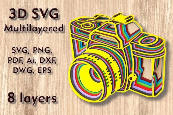 A Designer's Review of the Camera 3D SVG Laser Cut File