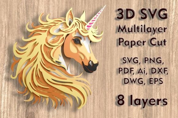 A Designer's Review of the Unicorn 3D SVG Multilayer PaperСut Files