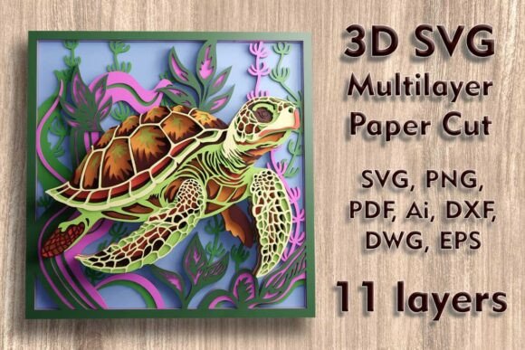 A Designer's Take on the Sea Turtle 3D Multilayer Design