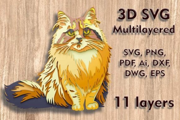 A Practical Review of Сat 3D SVG Laser Cut Wall Decor