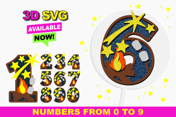 A Practical Review of the Camping Numbers 3D SVG