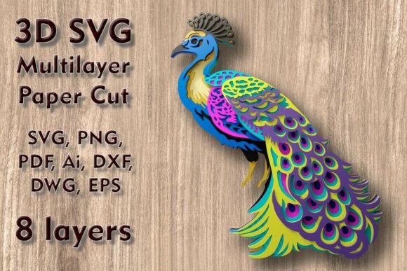 A Review of a 3D SVG Peacock Ornament Design