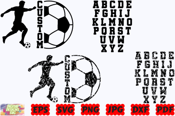 A Soccer SVG Graphics Asset for Crafts & Creative Marketing
