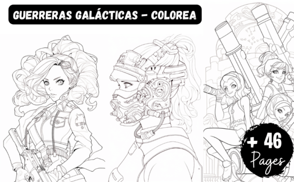Galactic Warriors Graphics for Illustrations & Design