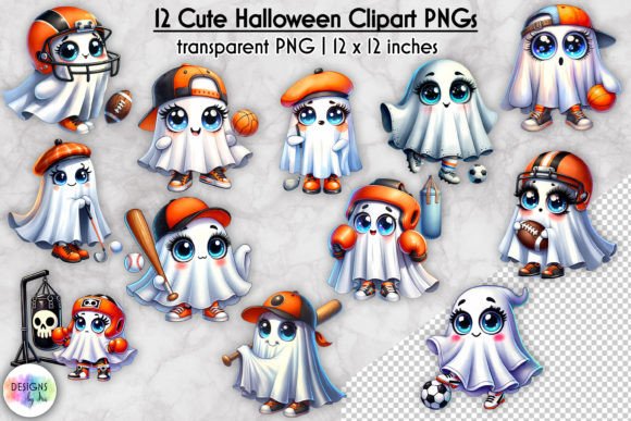 How the Cute Ghost Ball Players Clipart Bundle Elevates Editorial Craft