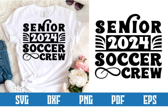 Senior 2024 Soccer Crew SVG: A Graphic Design Asset for Content Creators
