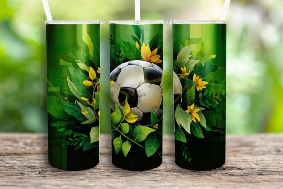 Soccer Ball Clover Tumbler Wrap: A Versatile Graphics Craft for Brand Design