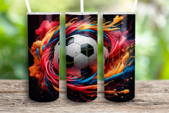 Soccer Ball Tumbler Wrap PNG: A Designer's Take on Sports Graphics