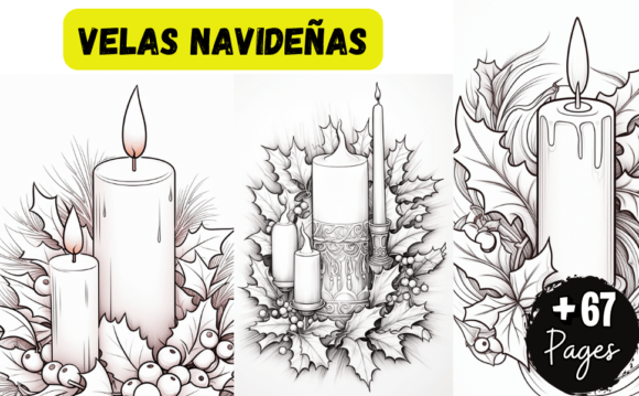 VELAS NAVIDEÑAS Graphics for Festive Brand Illustrations